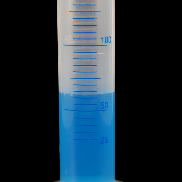 250 ml graderad mätcylinder i plast