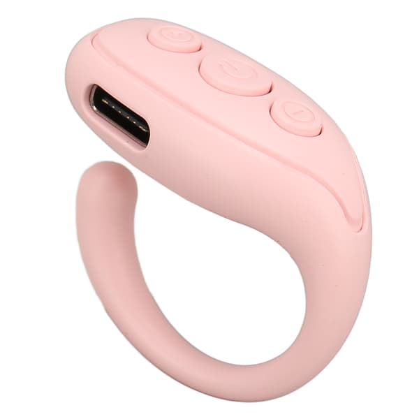 Smartphone trådløs Bluetooth-controller ABS-fingerring udvidet standby-kameraudløser til tablet, pink