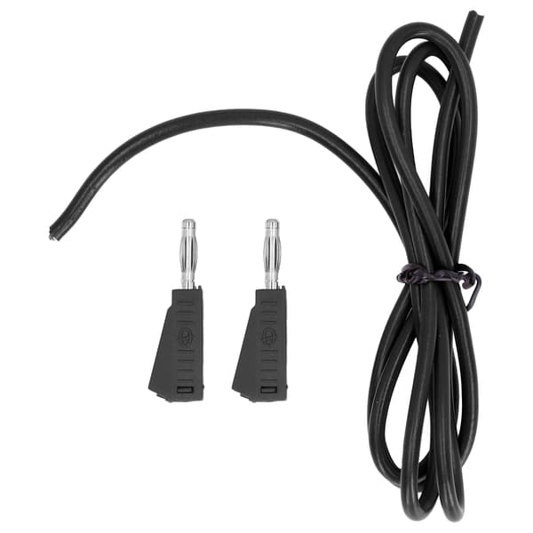 4 mm messing bananstik testledning til lastbilbatterispændingstester, sort PE-kabel