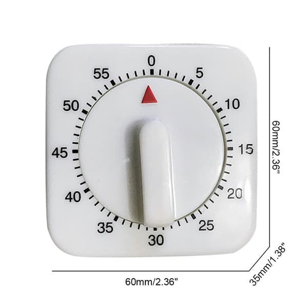 Mini mekanisk timer 60 minuters nedräkningsklocka larm köksredskap