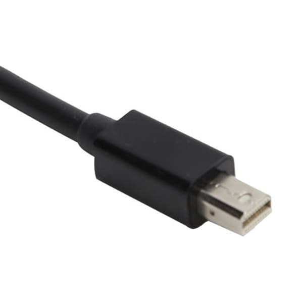 Mini DP uros-VGA naaras -sovitin, ABS musta, ThinkPad-kannettaville ja PC:lle, 1 kpl