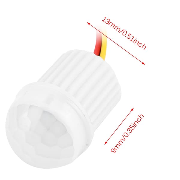 DC5-24V 1.5A Mini Justerbar Infraröd Rörelsesensor Människokroppsinduktionsbrytare för Ljus