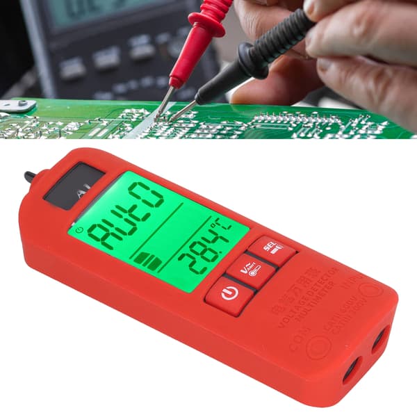 Digital Tangamperemeter Auto-Ranging AC/DC Spændingstester med LCD Baggrundsbelyst Display
