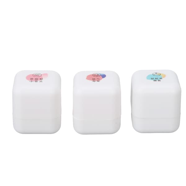 3 st Mini Solid Parfym Resevänlig Elegant Hållbar Deodorant Bärbar Fick Solid Balsam för Kvinnor Flickor