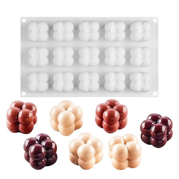 Stearinlys Silikoneform 3D Mini Boble Terning Kugle Silikoneform DIY Chokolade Stearinlys Silikoneform