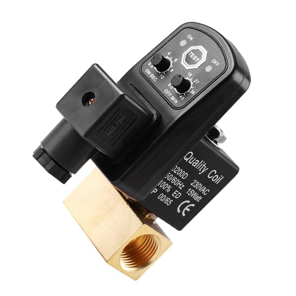 G1/2 DN15 Automatisk Elektronisk Timer Aftapningsventil til Kompressorkondens (230V AC)