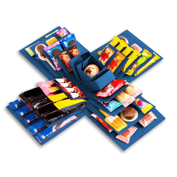 5-lagers Snack Explosion Box Set, DIY Godispresentförpackning Överraskningsförpackning