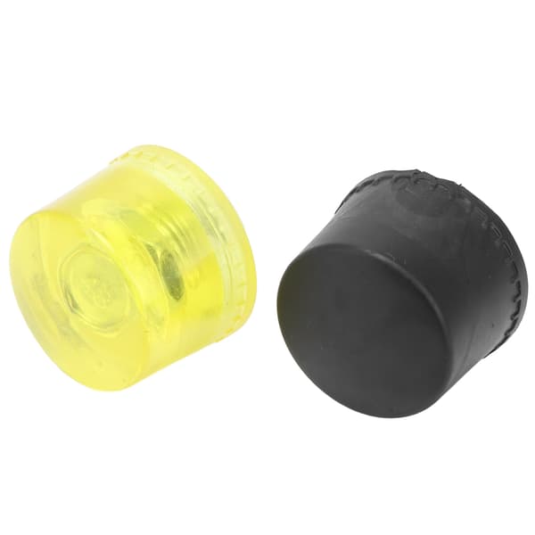 2-pak gummihammerhoveder, gule og sorte, 25 mm hammerreservedele