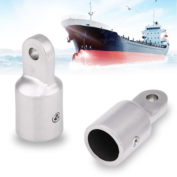 3/4 tommer 19 mm rustfrit stål øjeende til båd Bimini Top Cap Fitting Hardware