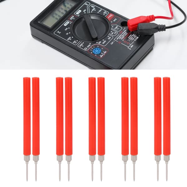 Multimeter testprob lödfri nål för kretskontroll 30Vac-60Vdc 24A röd