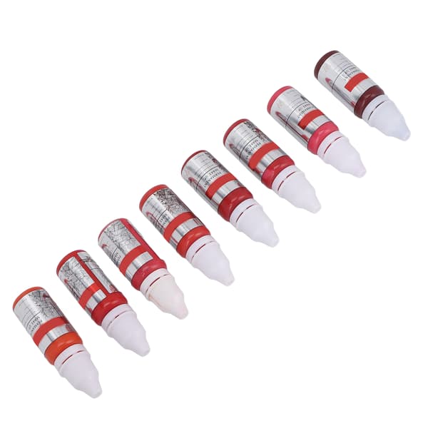 8 stk. Makeup Tattoo Blæk Semi Permanent Læbe Microblading Pigment Farve til Øvelseshud 120ml