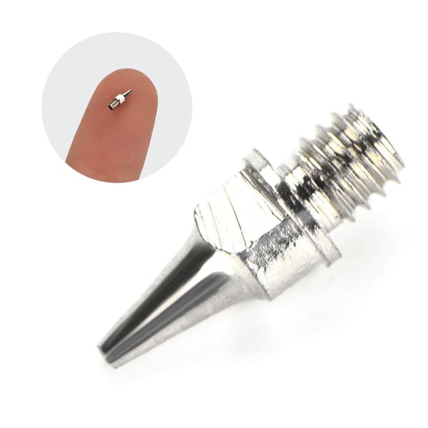 5 stk. Airbrush Dyse Tilbehør Malermaskine Gravity Feed Del Væske 0,2 mm