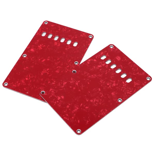 2 st elgitarr bakplåtar 6 hål PVC-plast plektrumskydd bakplatta ersättning röd
