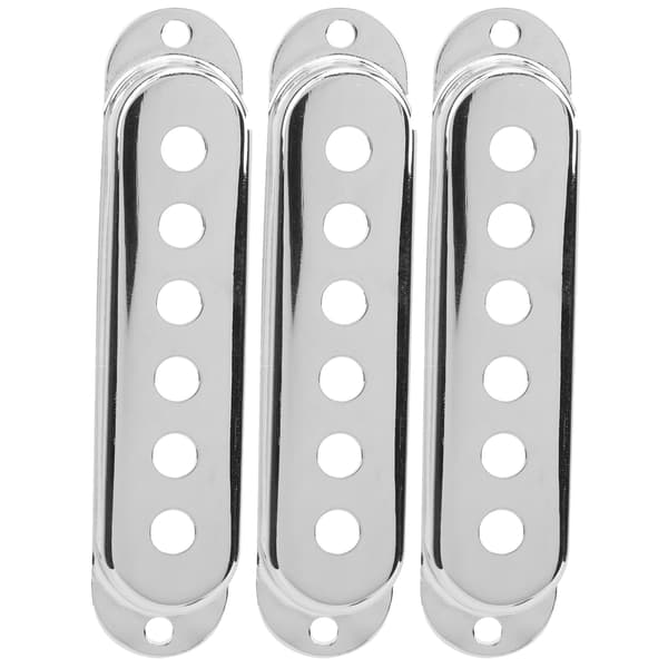 3 st Enkel Pickguard Mässing 48mm 50mm 52mm Elgitarrtillbehör för ST SQ Silver