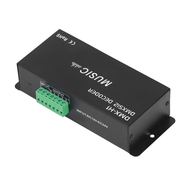 4-kanals DMX512-dekoder justerbar RGB LED-dæmpercontroller til barer, hoteller, ædru barer 8A