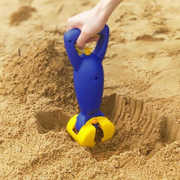 Strandsandgraverlegetøj til børn, bærbar graveskovl til sandkasse, robust plastikspade til udendørs leg