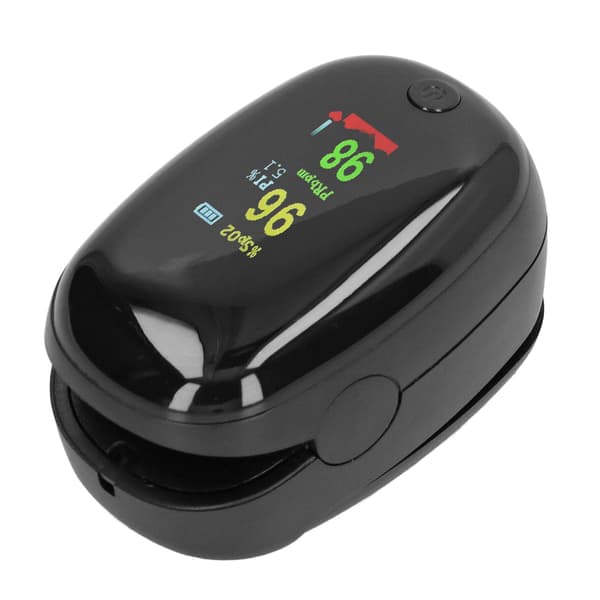 Fingertipspuls-oximeter SpO2-måler Blodiltmætningsmonitor med snor