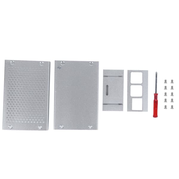 Kølepladekabinet i aluminiumslegering med støvtæt dæksel til Raspberry Pi 3 B+
