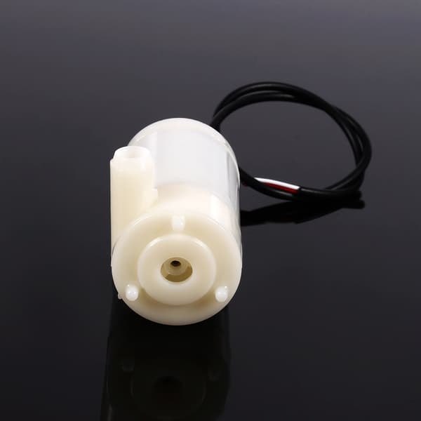 Mini dykpumpe DC 3-4,5V 100L/H lav støj til akvarium horisontal