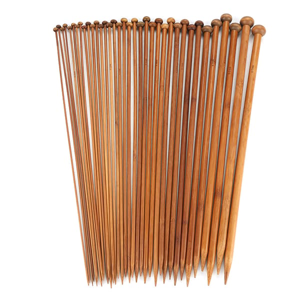 36 st stickor Enkelspetsiga karboniserade stickor 0,2-1 cm storlekar