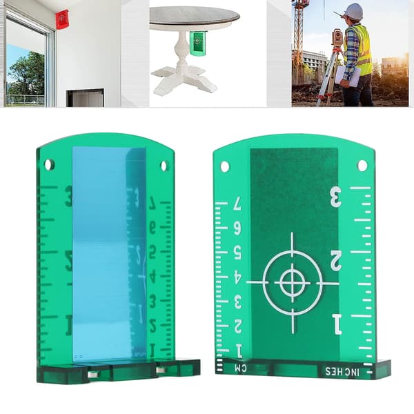 2-pack ABS magnetiska lasermåltavlor, golvutjämningskort för utjämningsverktyg
