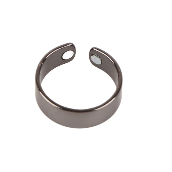 Åben magnetisk ring appetitkontrol træthedslindring sikker simpel magnet kobberring til mænd sort