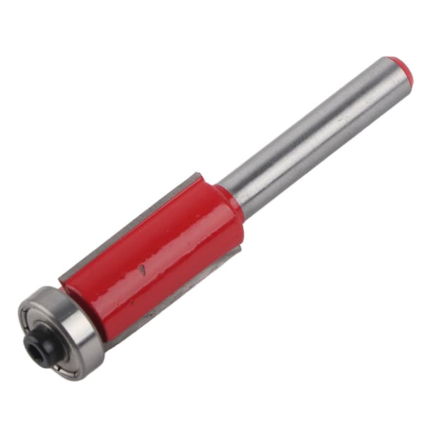 1/4\" suora jyrsinterä laakerilla 12mm, puuntyöstökarbidi