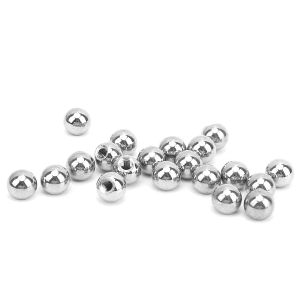 20 STK M4 Kugleled i rustfrit stål til boring og trimning af perler til 3D-printer magnetiske monteringer