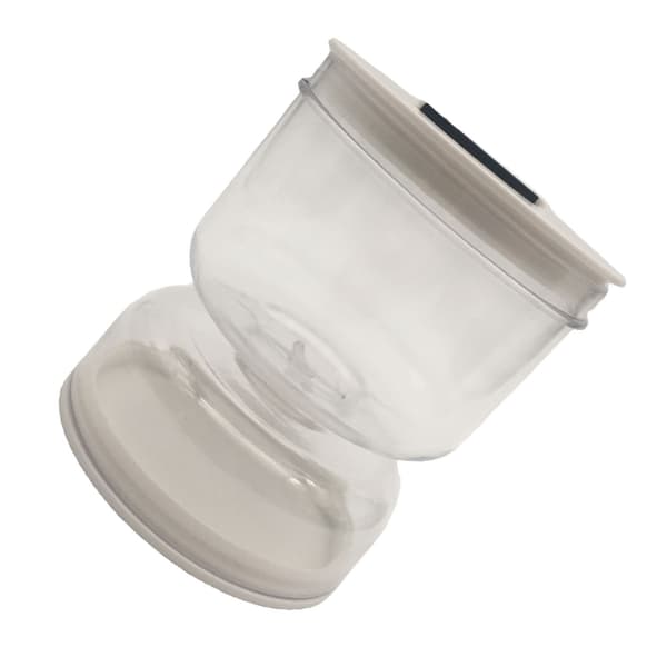 60 ml läckagesäker glasburk med lock för separation av våt-torr mat