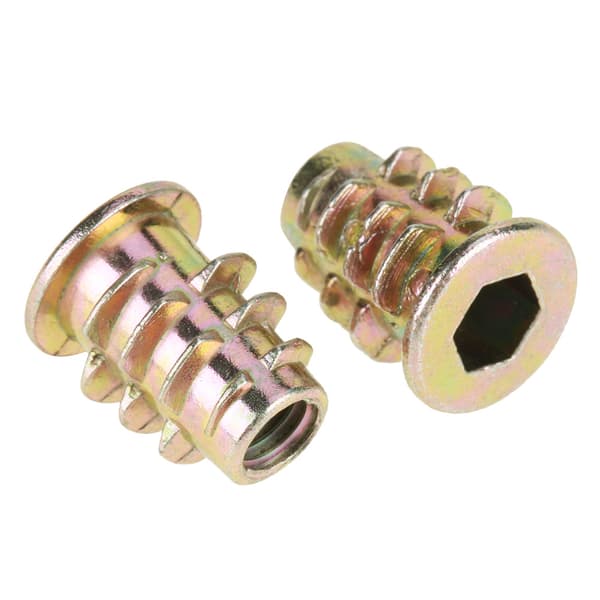 50 stk. M5x13mm zinklegering unbrakonødder til træmøbler