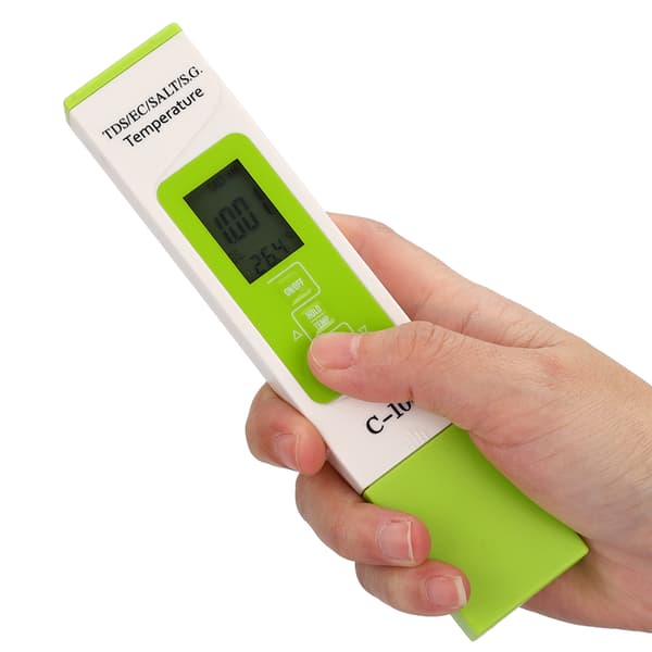 C-100 5-i-1 Salinitet TDS EC Havvandstester Multifunktionel Vandkvalitetsmåler med Baggrundsbelyst Display