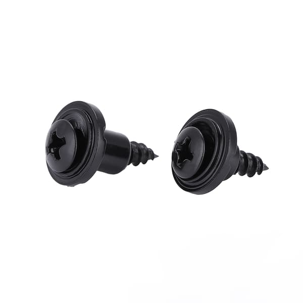 2-pack 5 mm 7,8 mm stränghållare med skruvar för elgitarrdelar (svart)