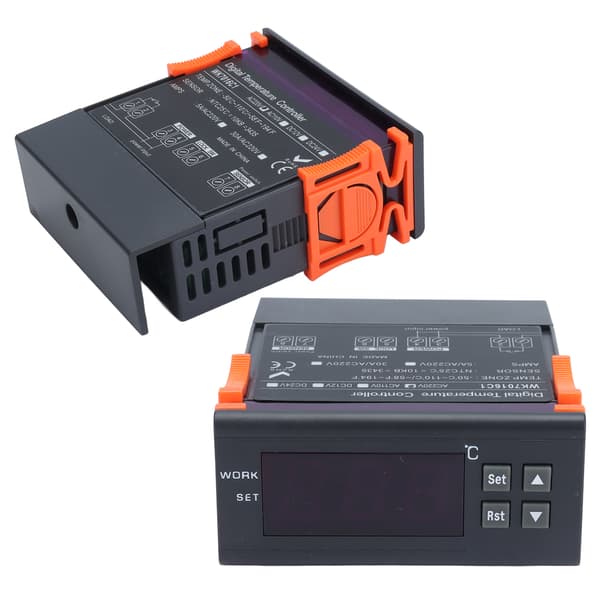 Digital termostat temperaturregulator AC220V 5A med LCD-display och sond