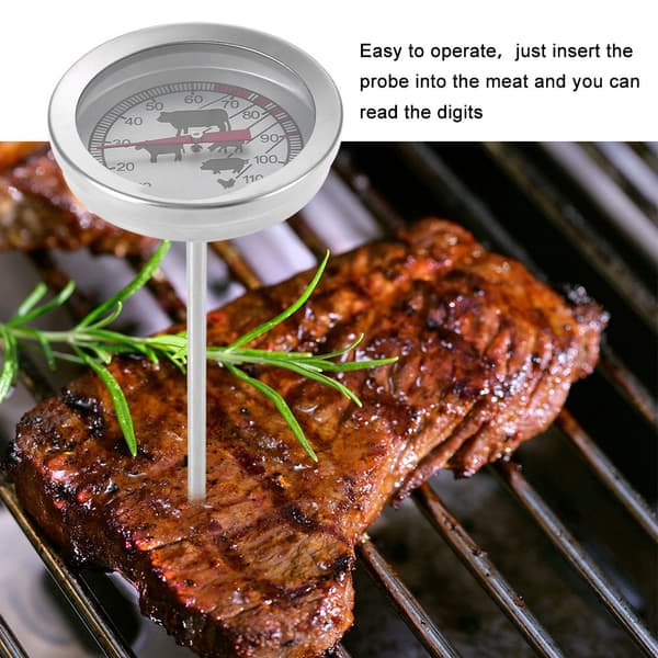 Grilltermometer i rustfrit stål til kød og køkken – Grillmadlavningssonde