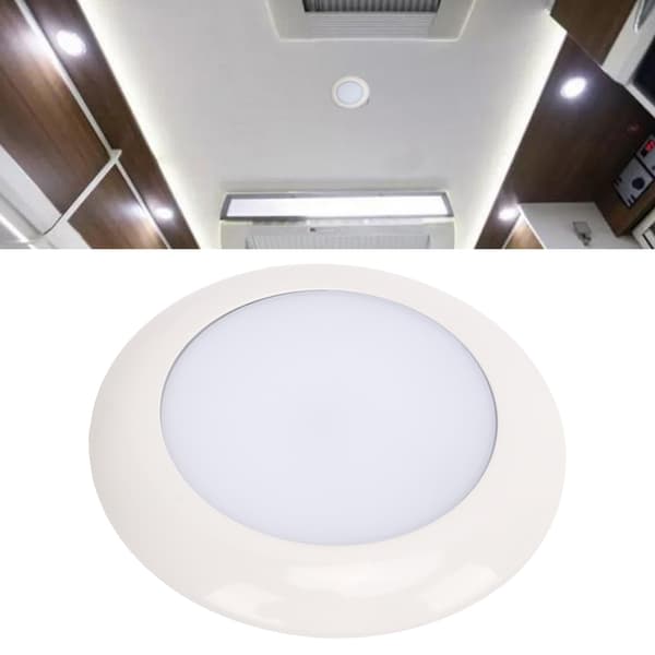 LED RV Panel Lys 12V Hvidt Badeværelses Toplys til Autocamper Campingvogn Marine