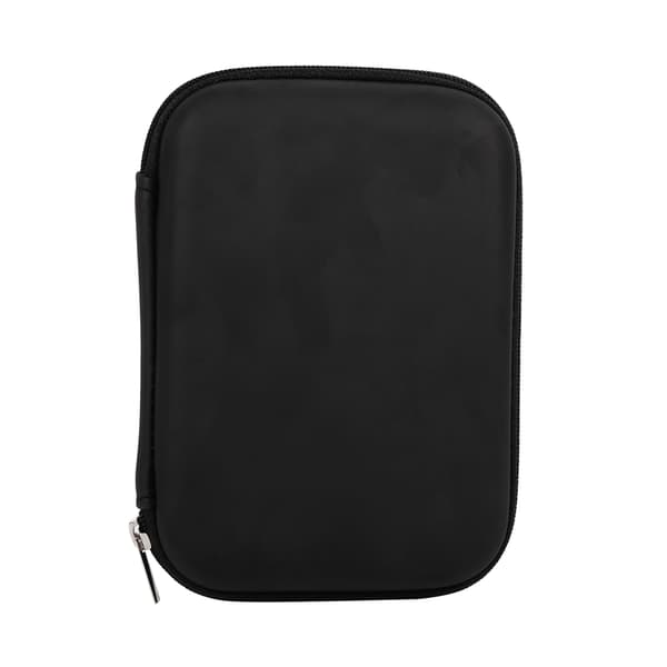 Digitalt tilbehør Kabel Øretelefoner Organizer USB Flash Drive Etui Taske Varm (Sort)