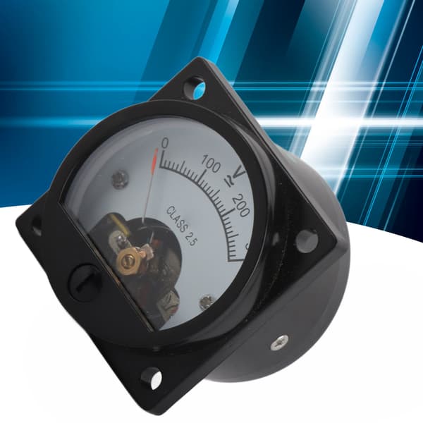 AC 0-300V Rund Voltmeter, ABS Analog Urtavla, Noggrann Panelmätare för SO-45, 85mm