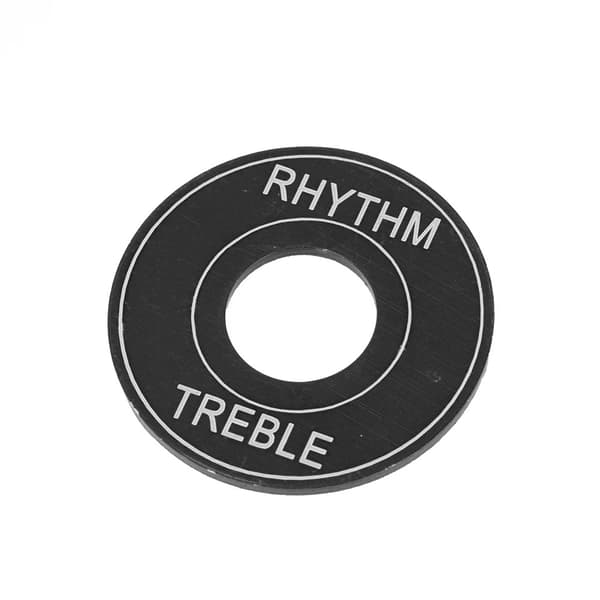 Aluminiumomkopplarplatta Rhythm Treble Ring för LP EPI Elgitarr Svart