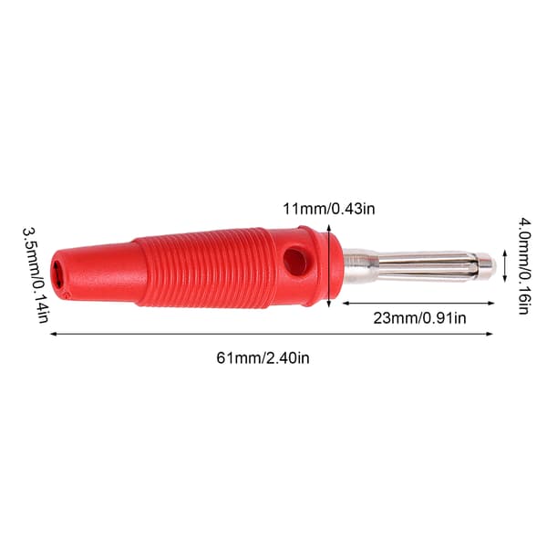 10-pak 4 mm 7-bens bananstik, 1000V 32A stabelbart hanstik, blød kappe, lydkabel