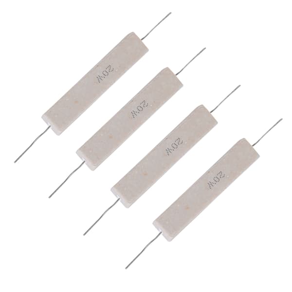 20 stk. 20W 3K Ohm cementmodstand ±5% aksial trådviklet til printkort