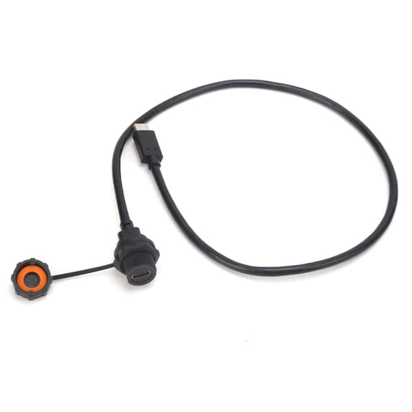 Vandtæt USB-C-stik IP67 Han- og Hunkabelstik 0,5m E10TPCTFF/TPCAM