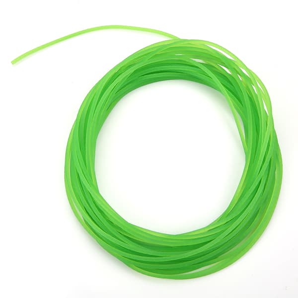 Grøn Tekstureret PU Rund Drivrem 2mm x 10m, Transmissionsbånd