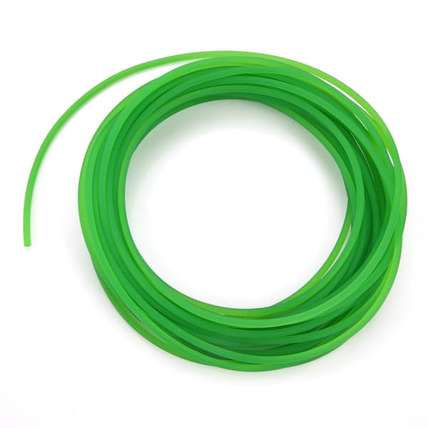Grøn Tekstureret PU Rund Drivrem 3mm x 10m Transmissionssnor