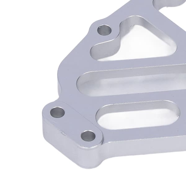CNC Aluminium Styrstångsfäste för Tamiya 1/10 CR-01 Rock Crawler, Silver, 4-pack