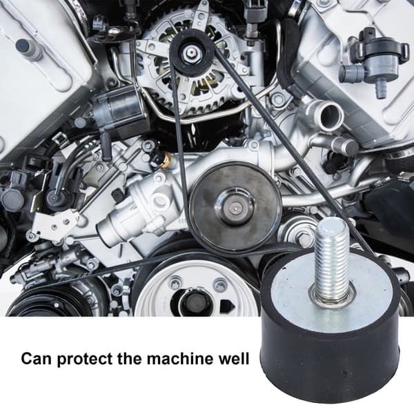 2 st vibrationsdämpare i gummi M10 25 mm för luftkompressor dieselmotor