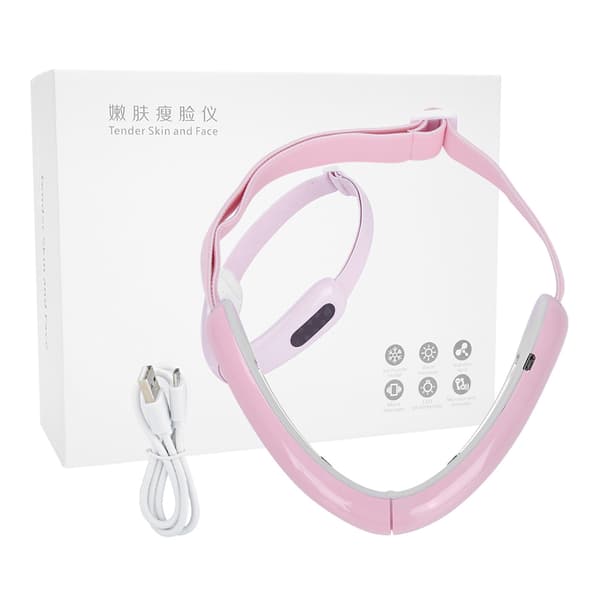 V Face Machine Elektrisk EMS Vibration Foton Ljusterapi Ansiktslyftande Uppstramande Massager