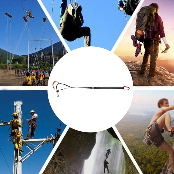 Justerbar Polyester Ascender Rem 80-135cm 16KN til Bjergbestigning Redning Abseiling Klatring 1 stk