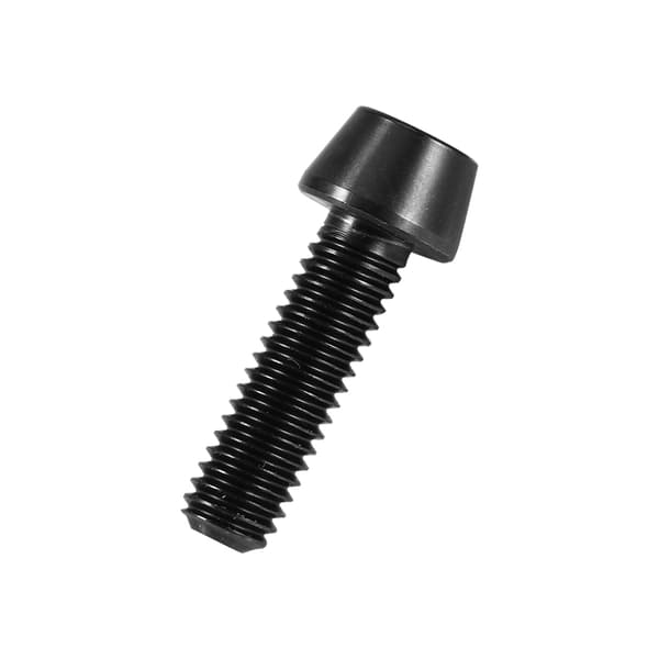 Titanium M6x20 undersænket skrue med skive til mountainbike, sort