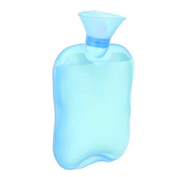 2000ml 3-farvet varmtvandsflaskepose Varme-/kuldeterapi Stor vandpose Blå