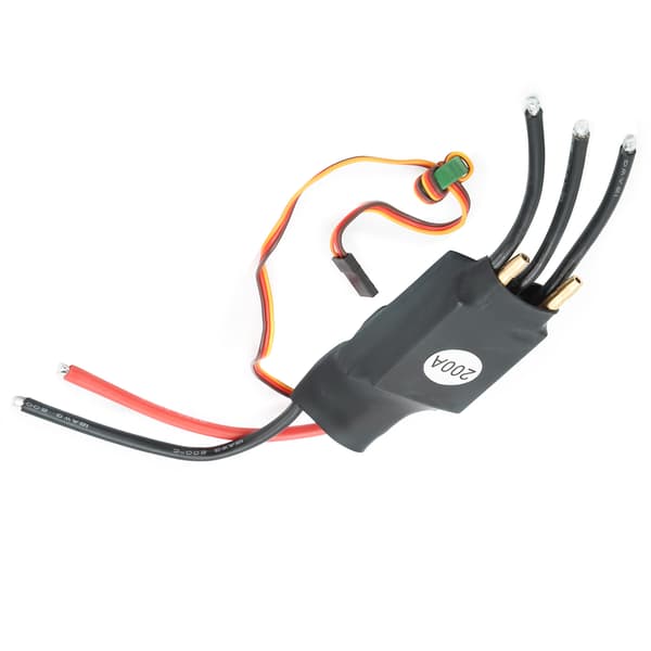200A Børsteløs væskekølet ESC hastighedsregulator til RC bådmodel